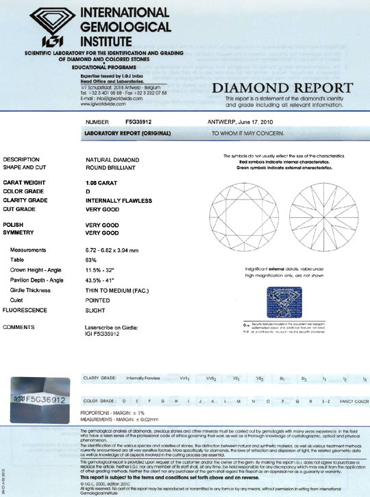 Foto 9 - Der Beste Diamant-Brillant IGI 1,08ct Lupenrein River D, D6065
