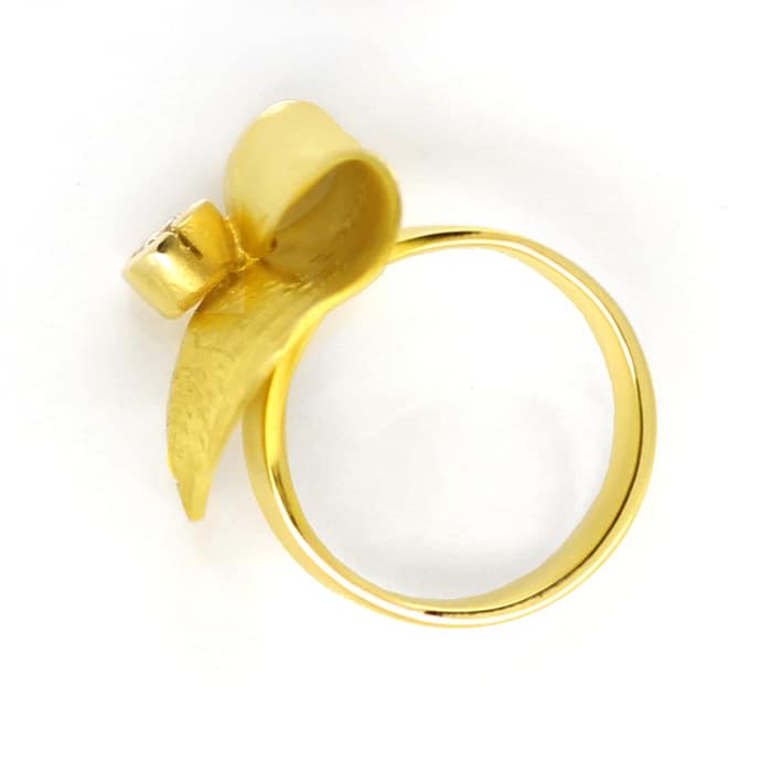 Foto 3 - Design-Collier Ring Ohrringe mit Brillanten massiv Gold, S1356
