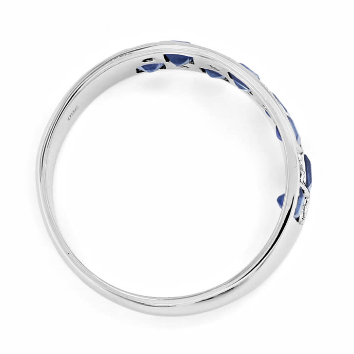 Foto 3 - Schmuckset Ring Ohrringe Brillanten Saphire, S5322